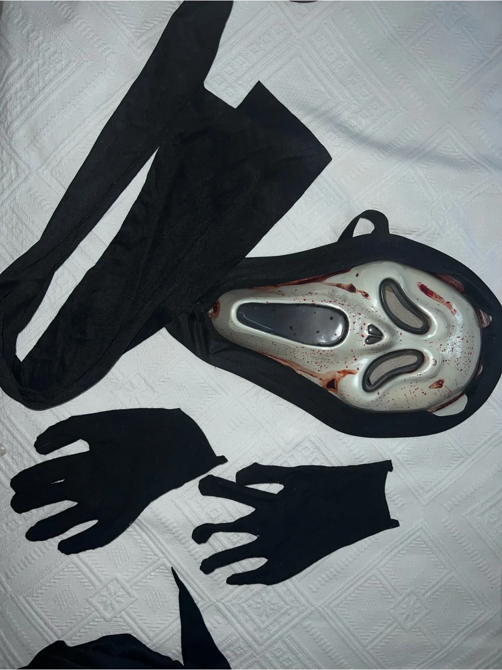 Kids Blood-Splattered Ghost Mask Costume